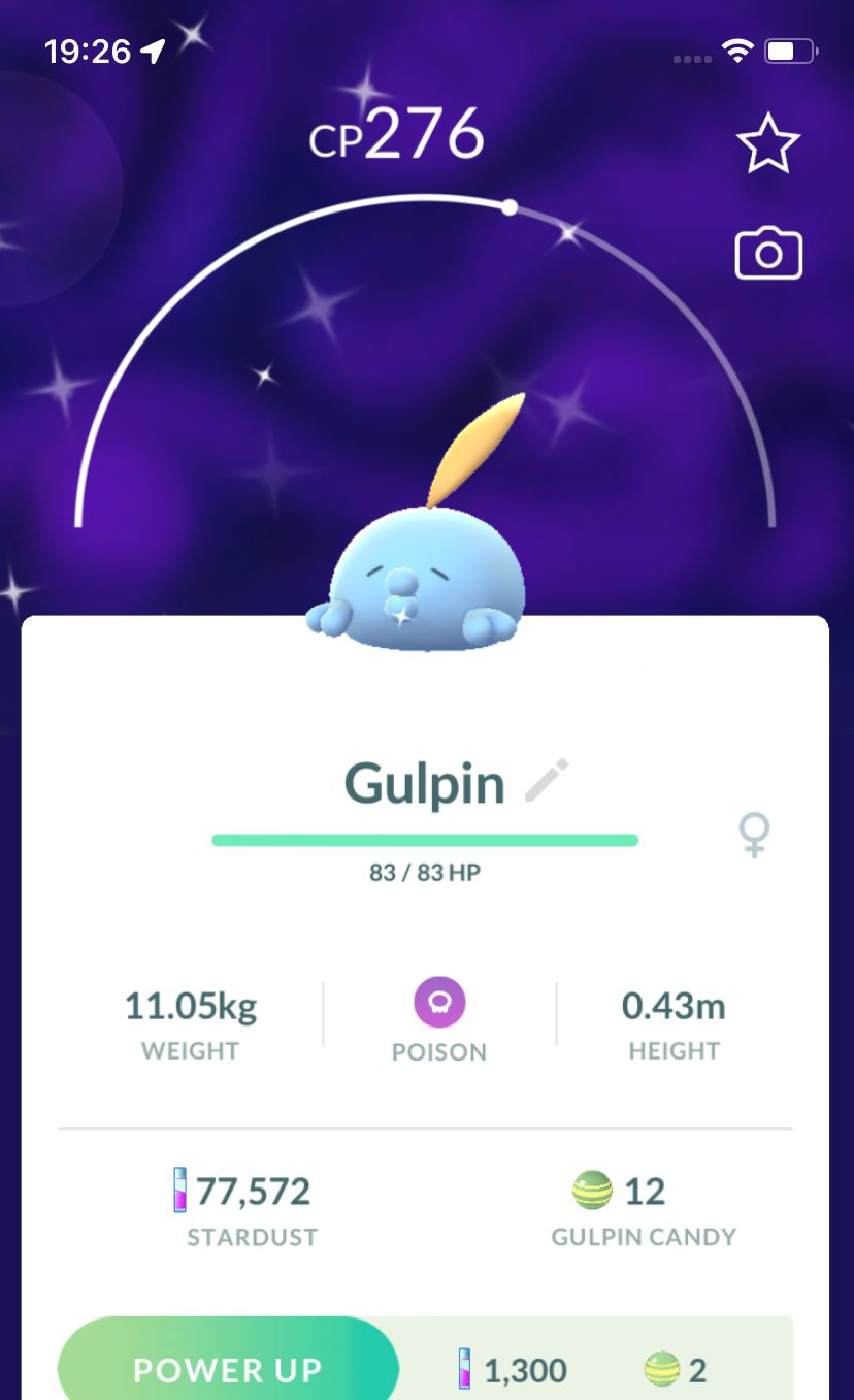 Shiny Gulpin trade - Pokemon GO Trade Service