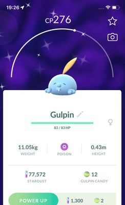 Shiny Gulpin trade - Pokemon GO Trade Service