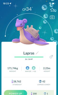 Shiny Lapras trade - Pokemon GO Trade Service