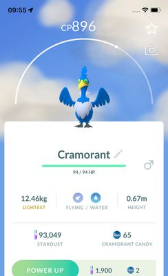 #845 Cramorant Trade - Pokemon GO Trade Service