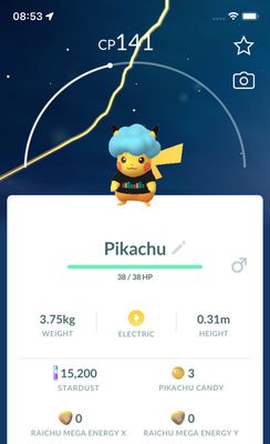 Pikachu PokeXciting Malaysia Trade - Pokemon GO Trade Service