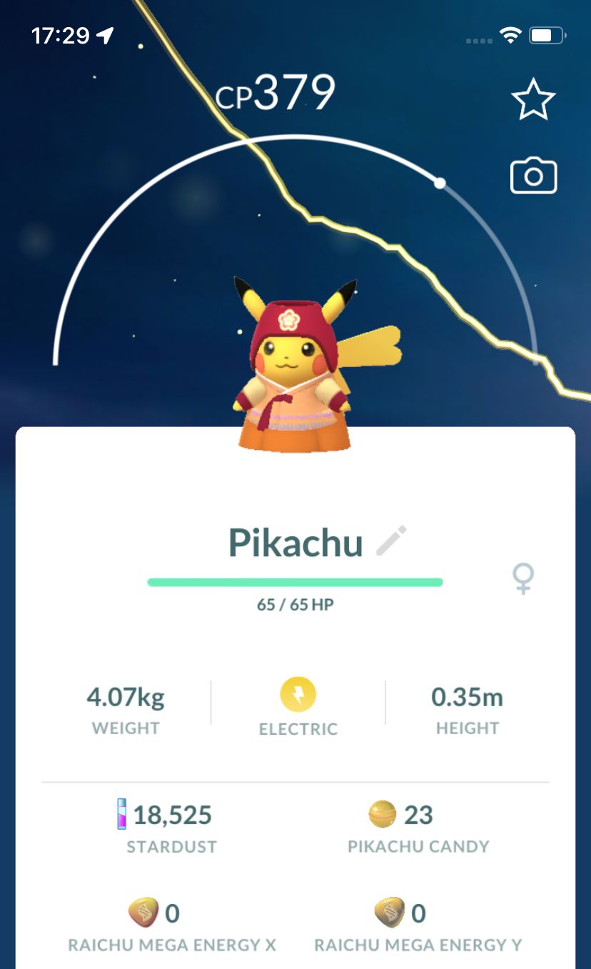 Pikachu Orange Hanbok Trade - Pokemon GO Trade Service