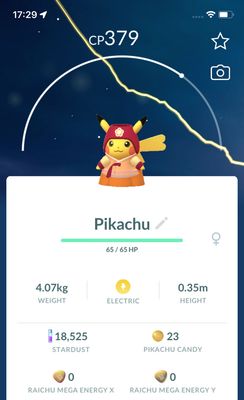 Pikachu Orange Hanbok Trade - Pokemon GO Trade Service