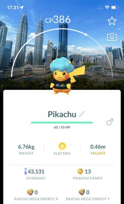 Pikachu PokeXciting Malaysia + Background Trade - Pokemon GO Trade Service
