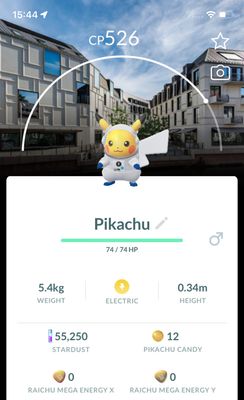 Pikachu Astronaut with Núremberg Museum Background Trade - Pokemon GO Trade