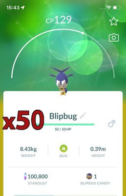 Blipbug [x50] - Pokemon GO Trade Service