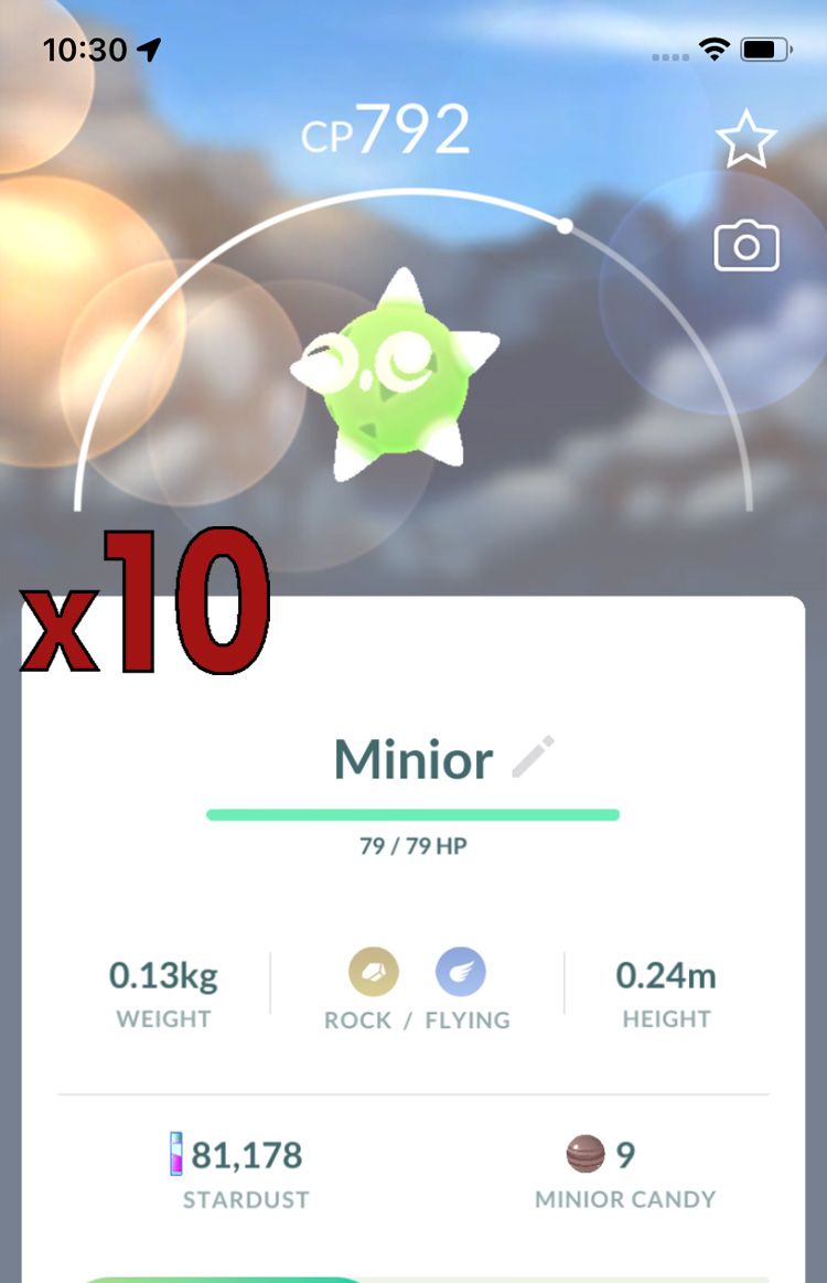 Minior Trades [x10] - Pokemon GO Trade Service