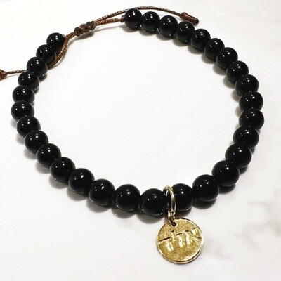“Protection From The Evil Eye” Black Obsidian Crystal Bracelet