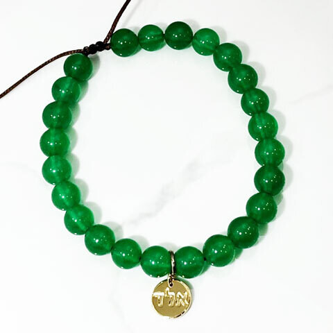 “Protection From The Evil Eye” Green Agate Crystal Bracelet