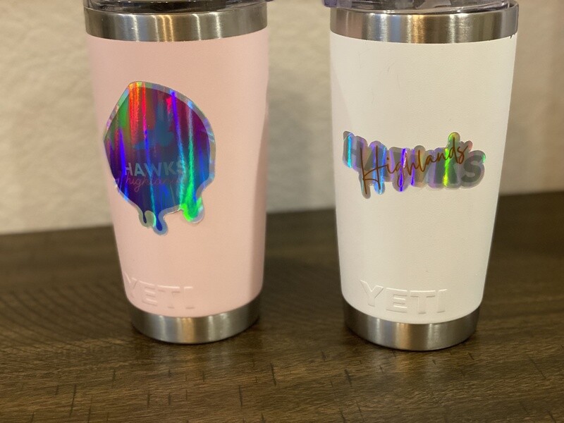Stickers - Holographic Hawks 2- Pack