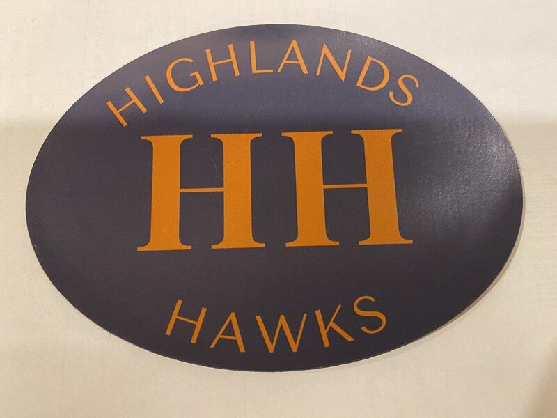 Magnet - Highlands Hawks HH Oval