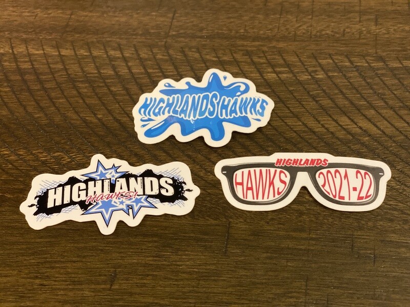 Stickers Highlands Hawk - 3-Pack