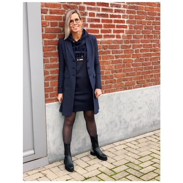 Comfy Hooded Sweat Dress Zoso