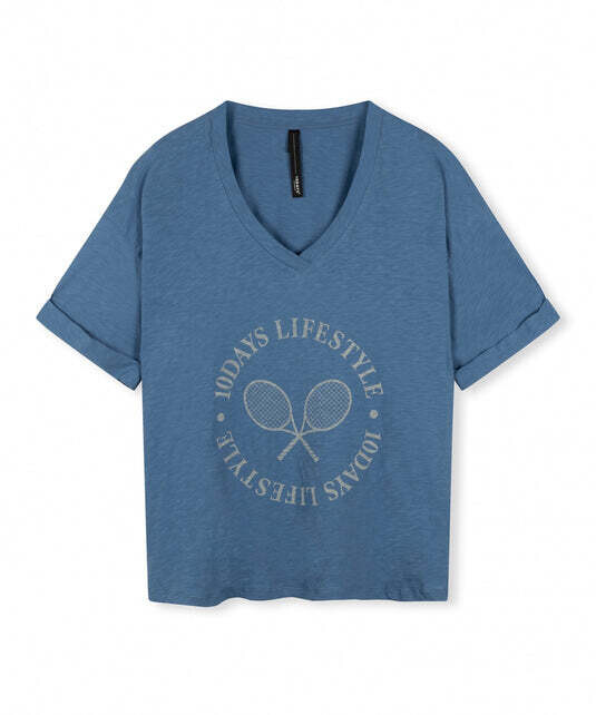 10Days V-neck tee slub