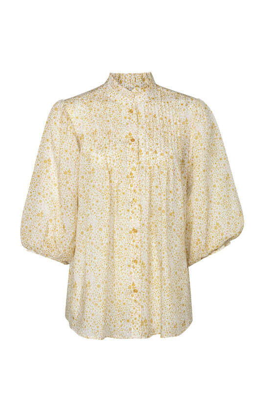 Yaya Blouse met Bloemprint en Pofmouw