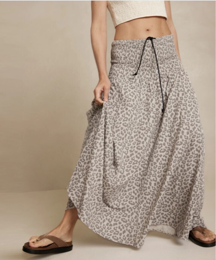 10Days smock skirt leopard