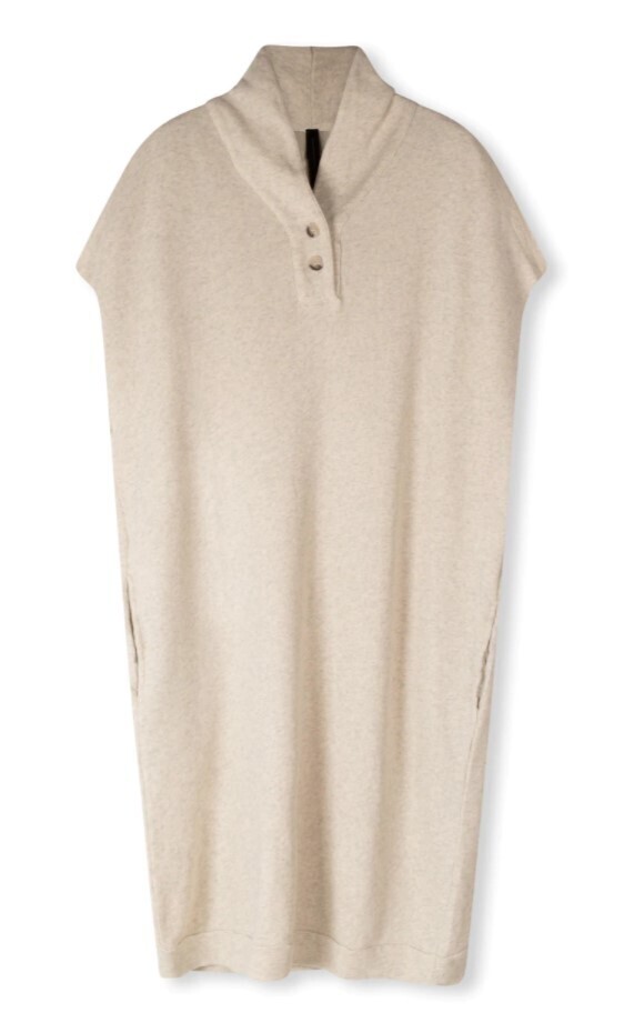 10Days shawl collar sweat dress
