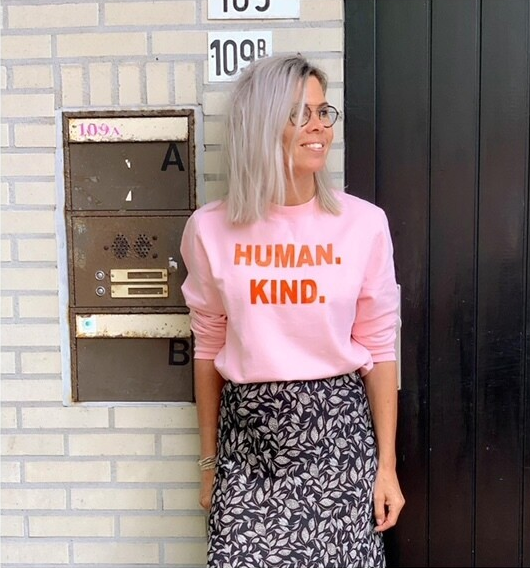 French Collection Sweatshirt &#39;Human Kind.&#39;