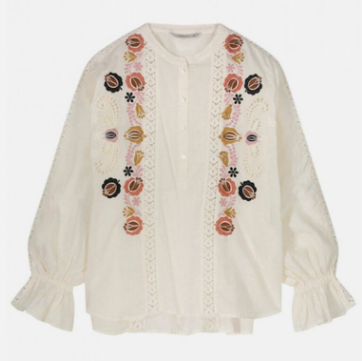 Summum Geborduurde Blouse