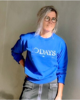 10Days logo sweater blue