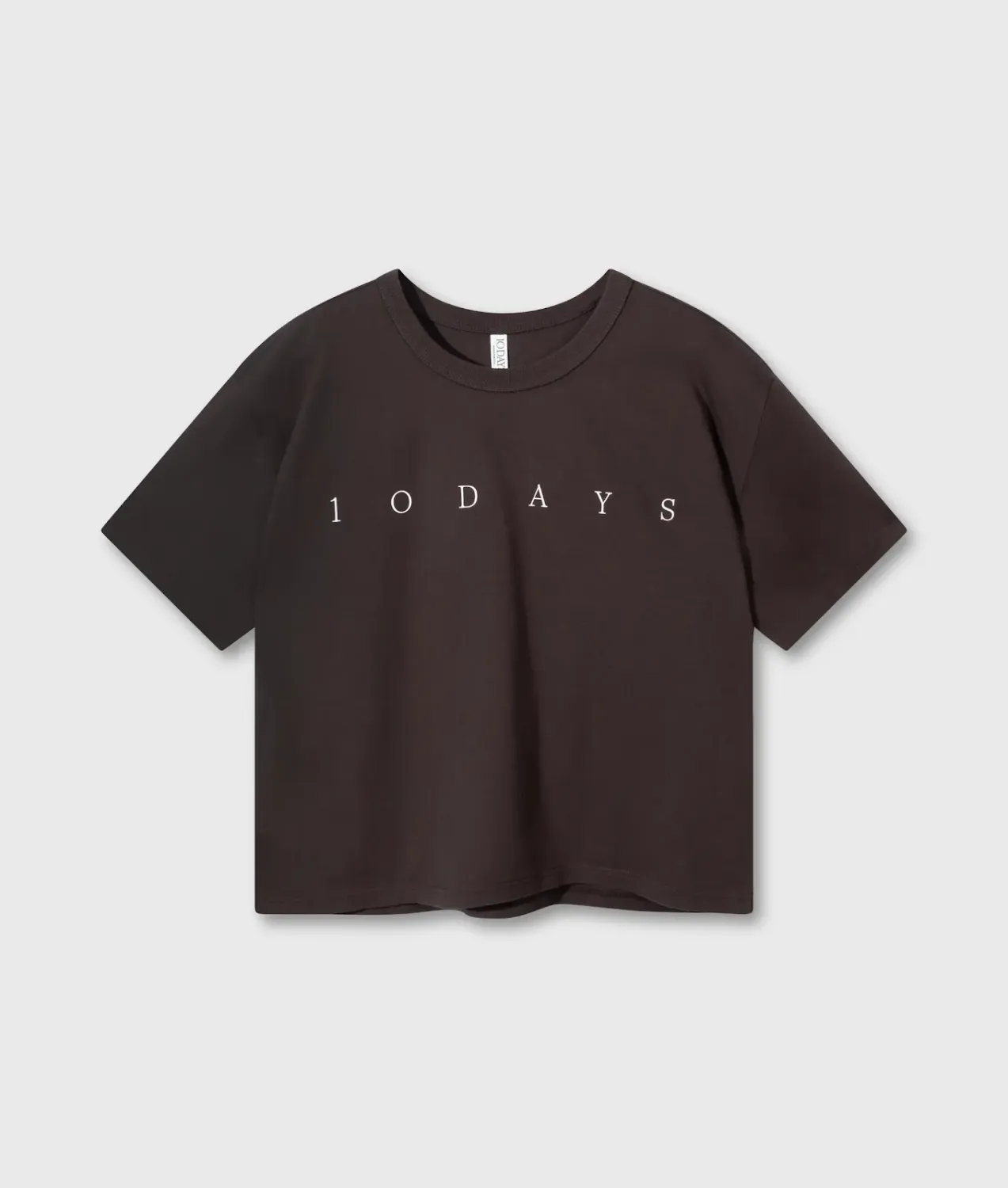 10Days short sleeve tee logo chocolate