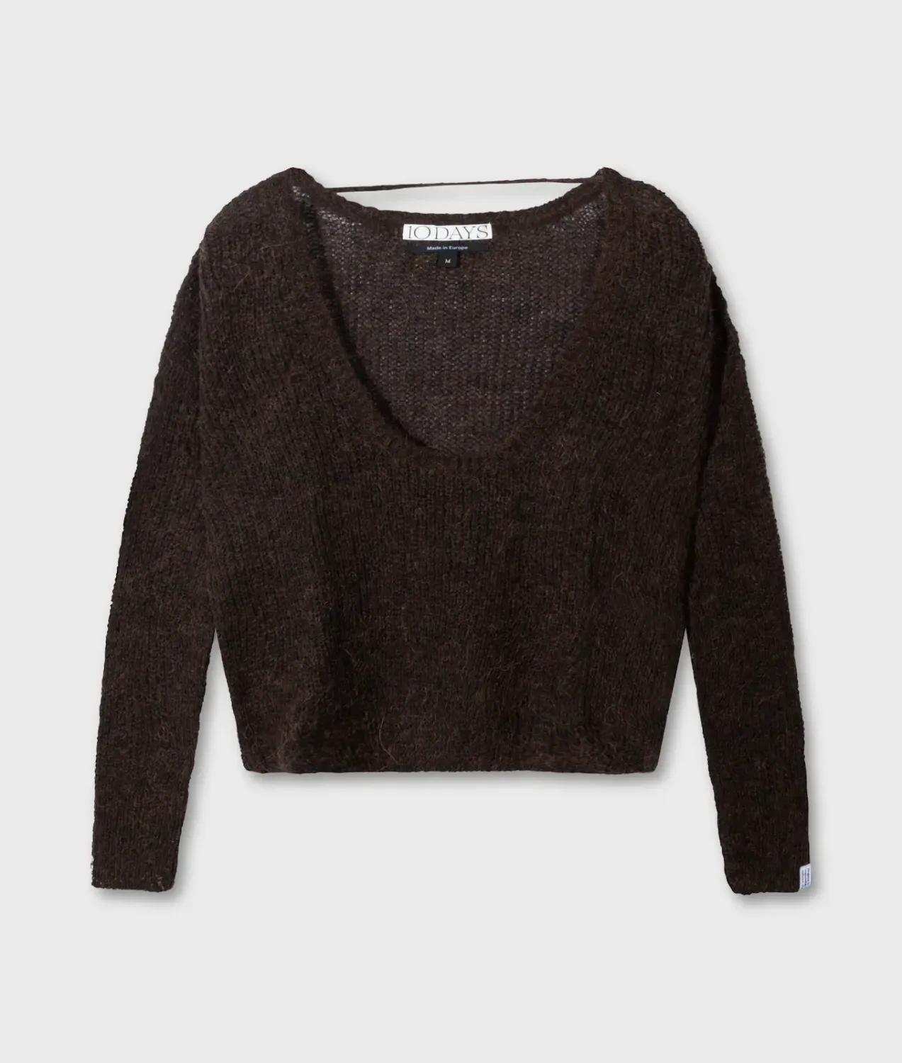 10Days Deep neck knit sweater