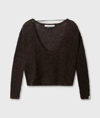10Days Deep neck knit sweater