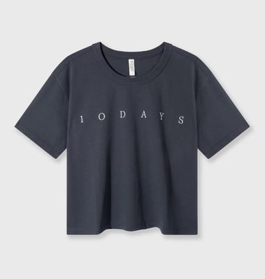 10Days Short sleeve tee logo  yale blue