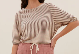 By-Bar Neva smalle stripe top