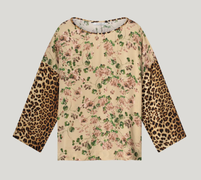Summum Ruimvallende top met print