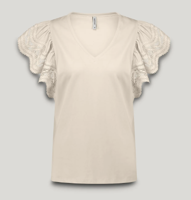 Summum Jersey Vlindermouw Top