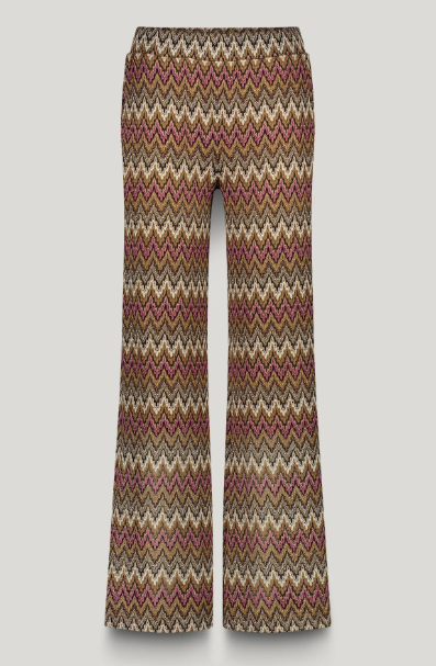 Summum Flared broek zigzag