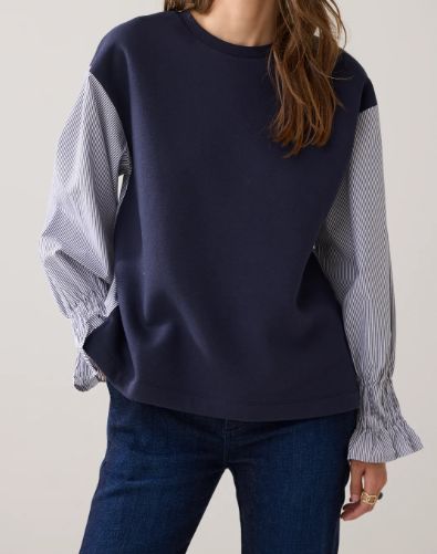 Summum Top Sweat Woven