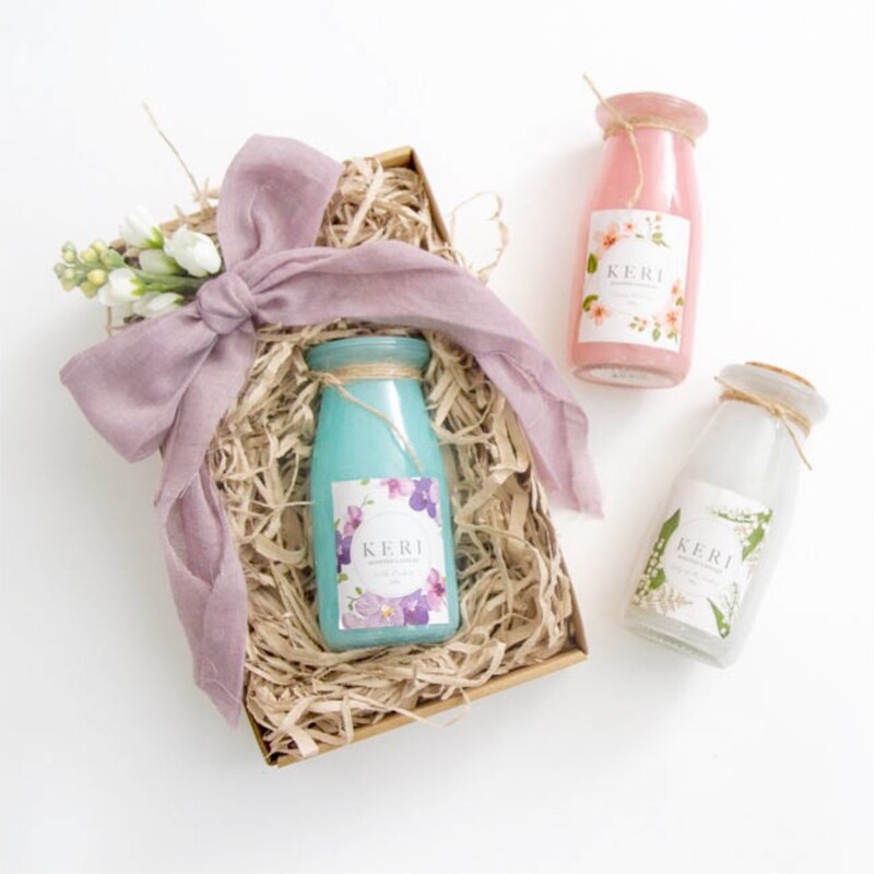 Scented Milk Jar Candle Melody Scented Milk Jar Candle Melody
