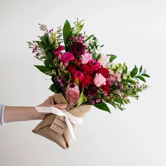 Valentine's Burlap Wrap