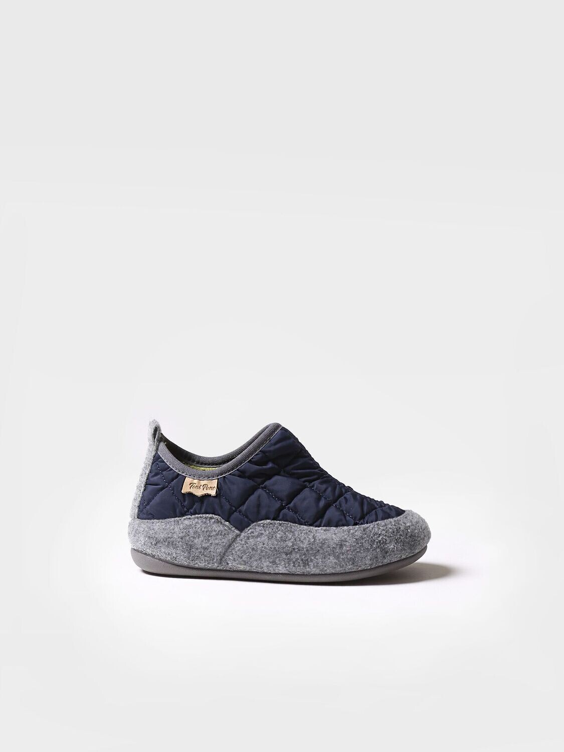 Zapatilla de casa para niños hecha en fieltro LIOR-UM - Marino