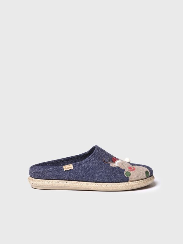 Zapatilla de casa para hombre hecha en fieltro  NABOR-ND - NOEL