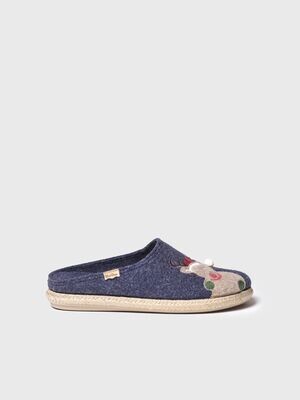 Zapatilla de casa para hombre hecha en fieltro  NABOR-ND - NOEL