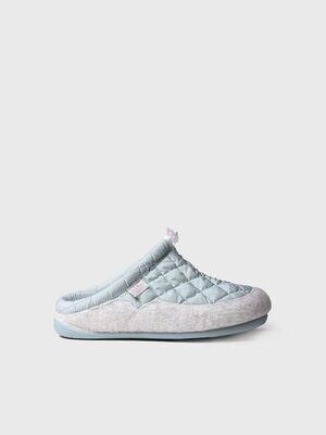 MEL-UM Zapatilla de casa para mujer hecha en tejido y fieltro