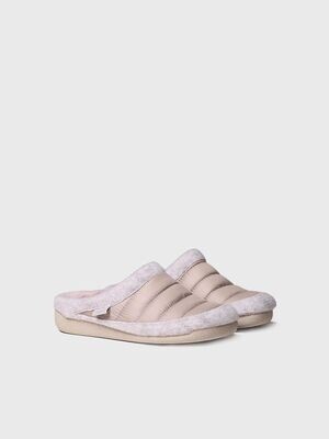 Zapatilla de casa para mujer hecha en tejido y fieltro - MOLY-DR