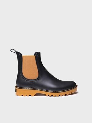 CAVOUR - CURRY - Bota de agua baja para mujer en goma