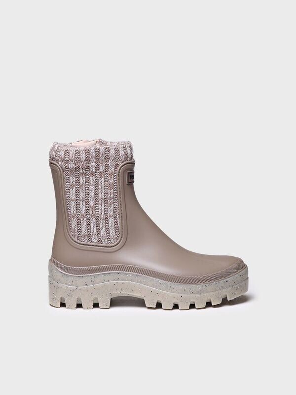 CAMOS - TAUPE - Botín de agua para mujer  en goma