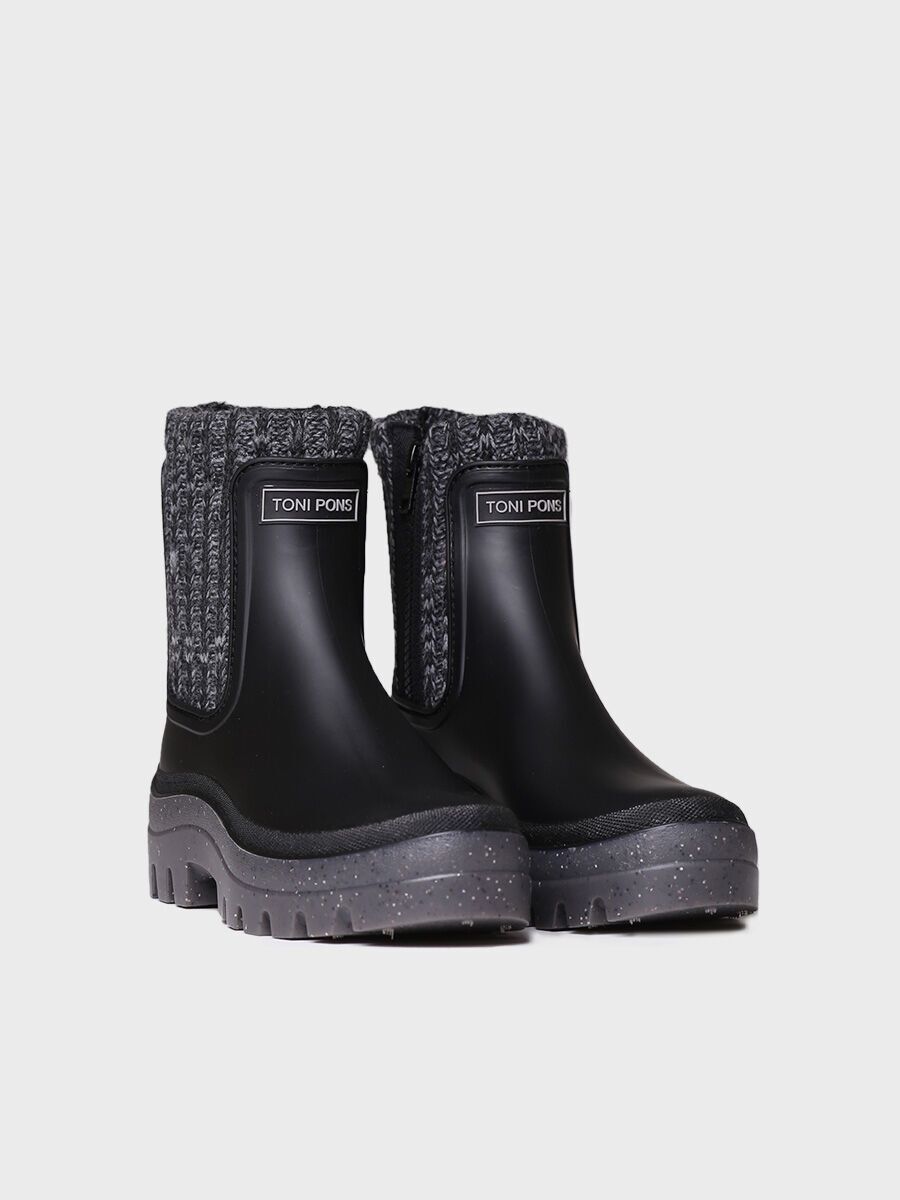 CAMOS - NEGRO - Botín de agua para mujer  en goma