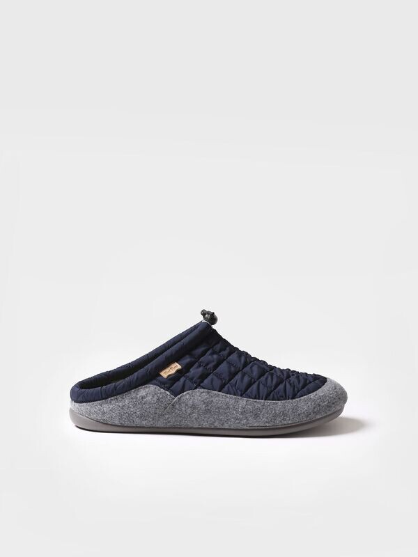 NADIR-UM MARINO - Zapatilla tipo zueco para hombre en tejido acolchado y fieltro