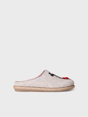 DELI-DR Slippers para mujer en fieltro
