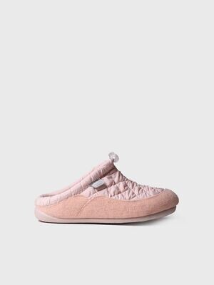 MEL-UM Zapatilla de casa para mujer hecha en tejido y fieltro