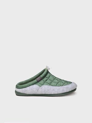 MEL-UM Zapatilla de casa para mujer hecha en tejido y fieltro