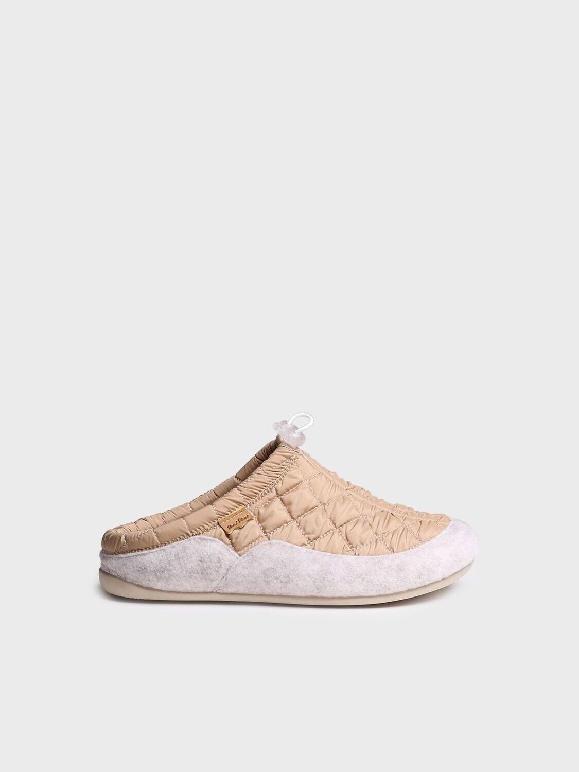 MEL-UM Zapatilla de casa para mujer hecha en tejido y fieltro