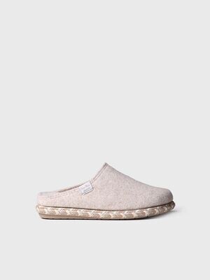 DELI-FP-CRUDO -Zapatilla de casa para mujer hecha en fieltro