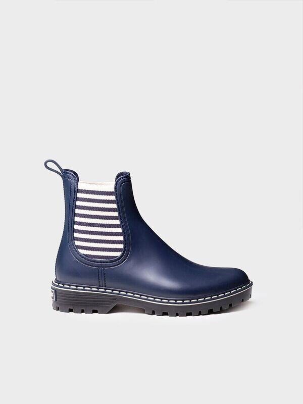 CORBIN - MARINO- Bota de agua baja para mujer en goma